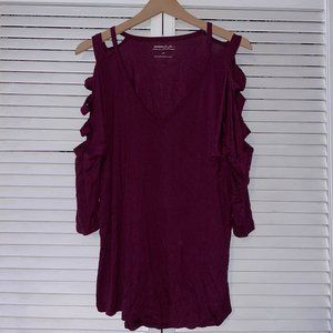 Express One Eleven London Cut-Out Sleeve Tee